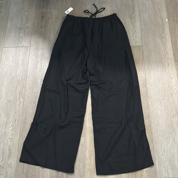 NWT! Black High-Waisted Linen-Blend Super Wide-Leg Pants - Multiple Sizes 🔹 - Picture 10 of 10